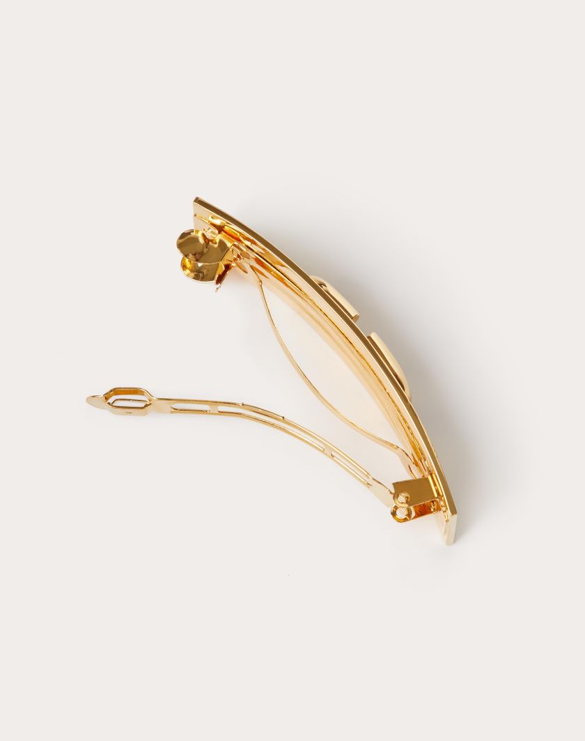 Valentino Handbags Fermaglio Per Capelli Vlogo Signature In Metallo Per Donna In Oro | Valentino IT