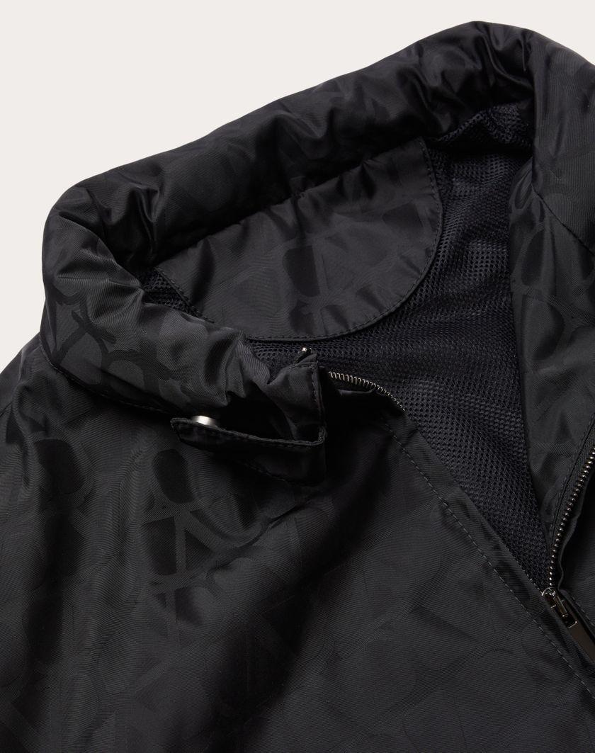 Valentino Handbags Giacca A Vento In Nylon Con Motivo Toile Iconographe Per Uomo In Nero | Valentino IT