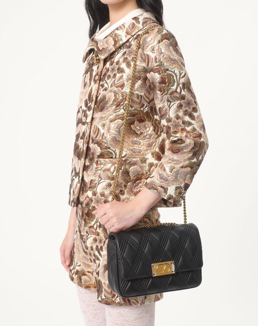 Valentino Handbags Giacca In Apres L'hiver Matelasse' Rose Lurex Per Donna In Latte/rosa Lurex | Valentino IT