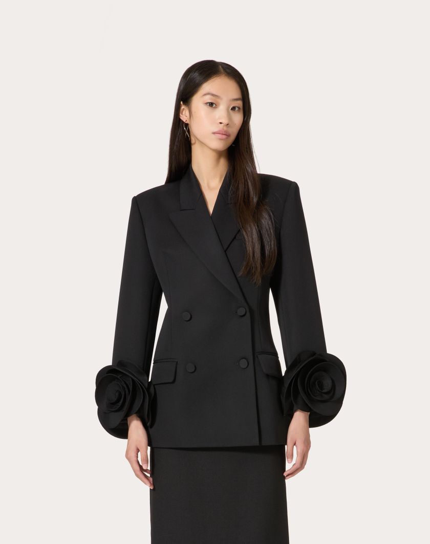 Valentino Handbags Giacca In Grisaille Per Donna In Nero | Valentino IT