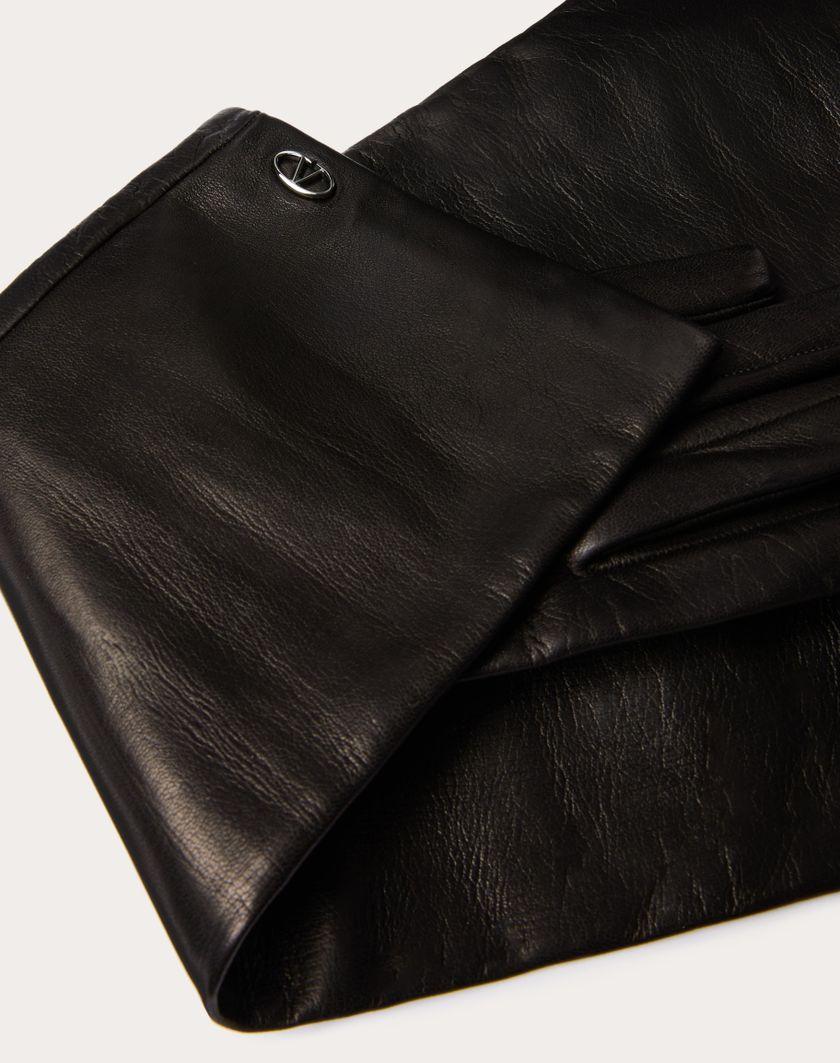 Valentino Handbags Guanti Vlogo The Bold Edition In Nappa Per Donna In Nero/rutenio | Valentino IT