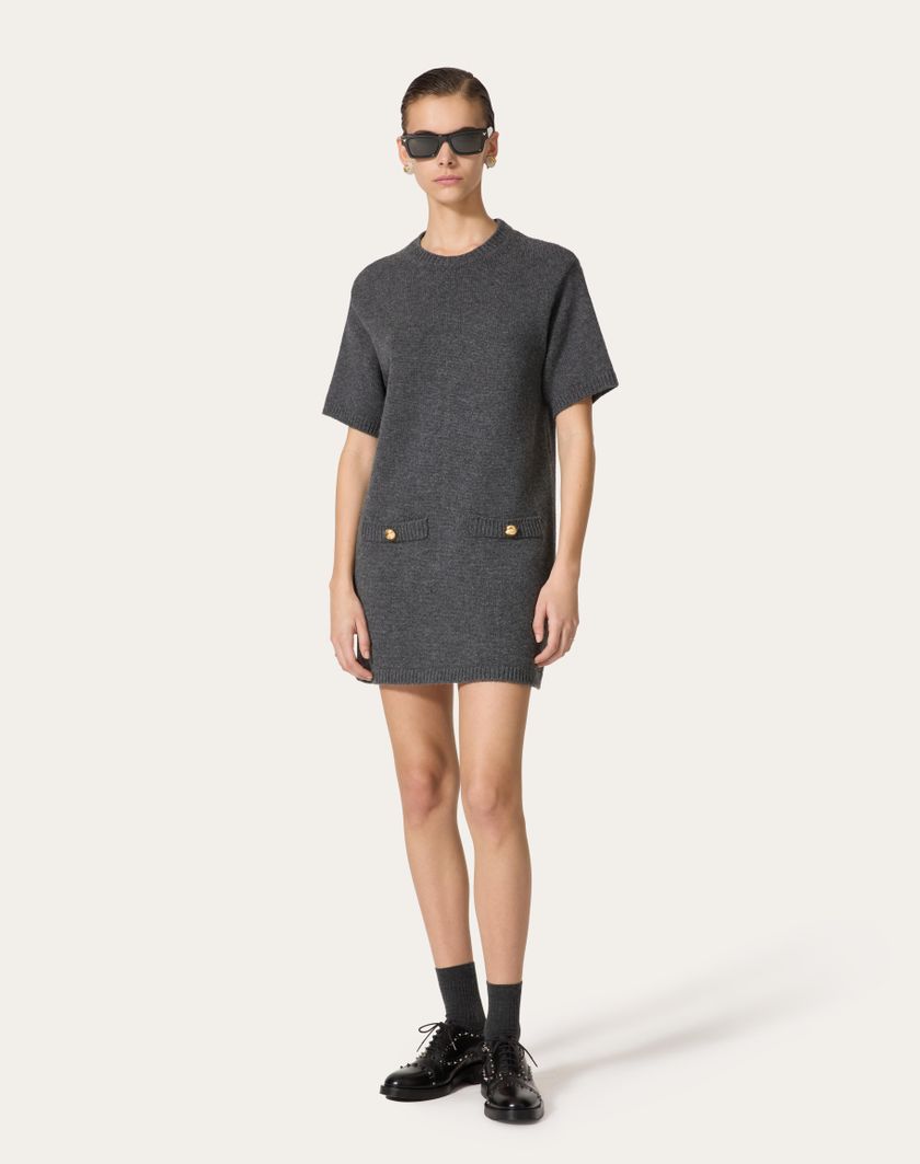 Valentino Handbags Maglia In Lana Per Donna In Grigio Scuro | Valentino IT