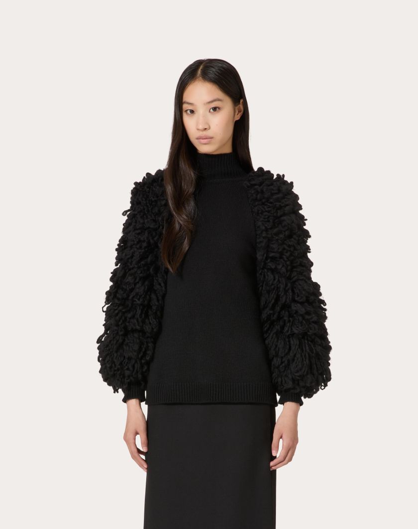 Valentino Handbags Maglia In Lana Per Donna In Nero | Valentino IT