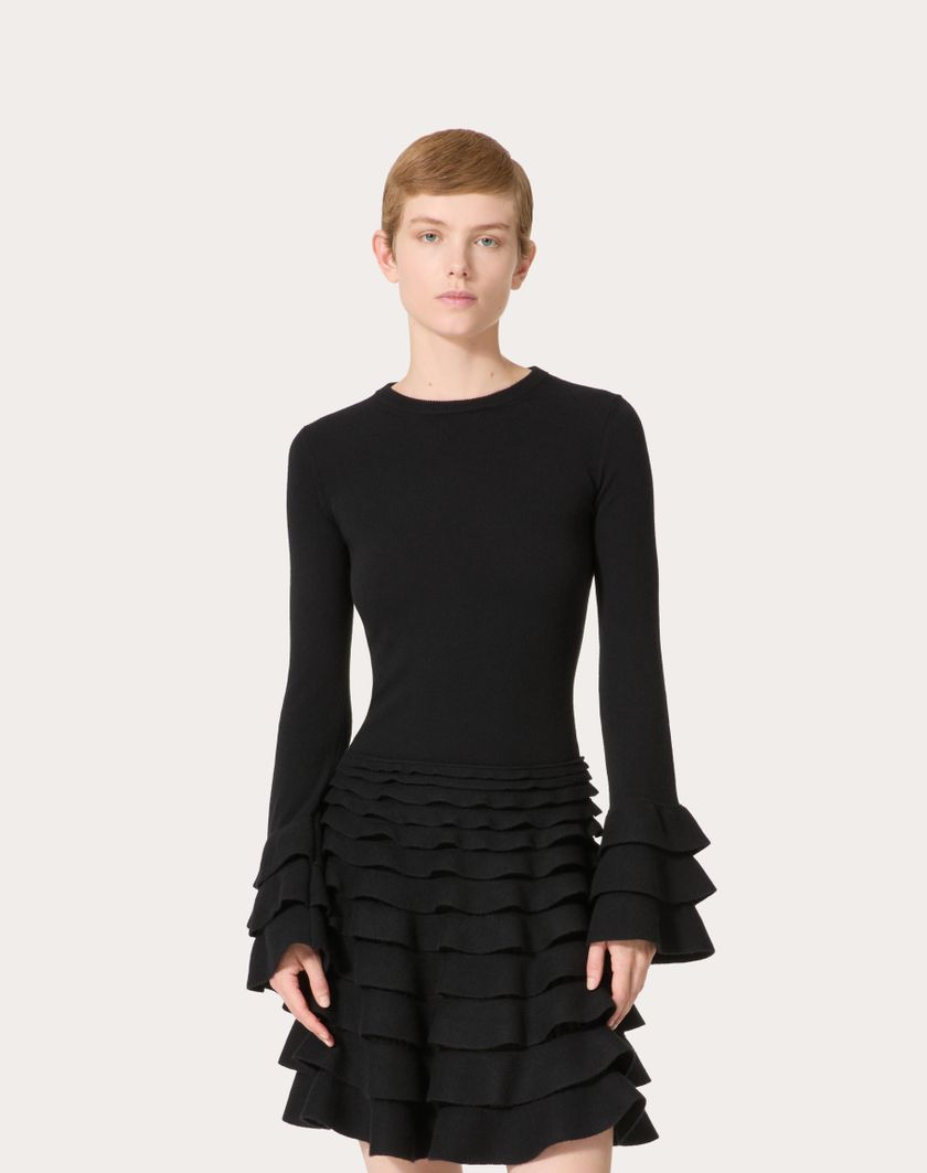 Valentino Handbags Maglia In Viscosa E Lana Per Donna In Nero | Valentino IT