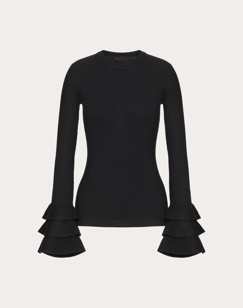 Valentino Handbags Maglia In Viscosa E Lana per Donna in Nero | Valentino IT