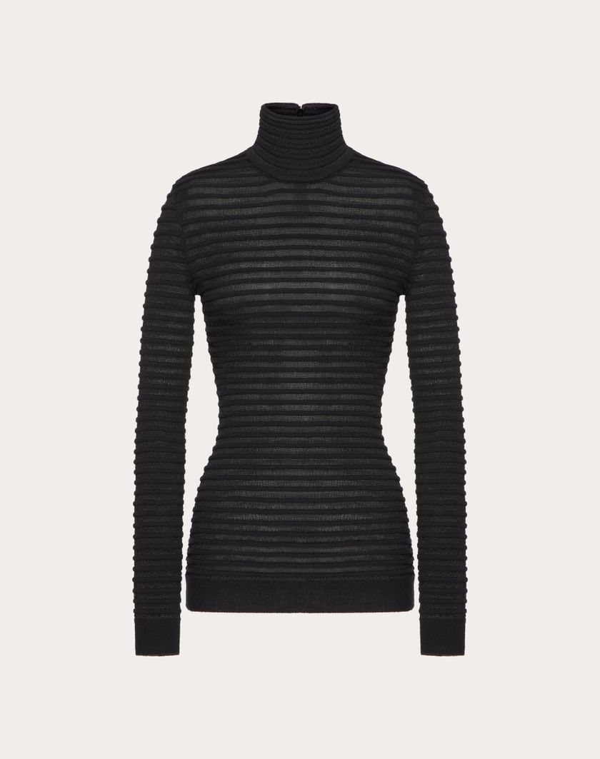 Valentino Handbags Maglia In Viscosa E Lana per Donna in Nero | Valentino IT