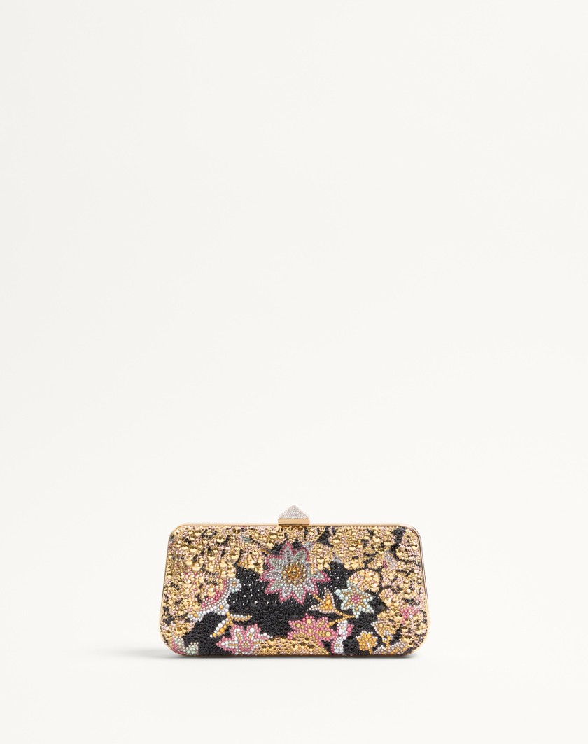 Valentino Handbags Minaudiere Carry Secrets Con Strass Motivo Apres L'hiver Per Donna In Multicolor | Valentino IT