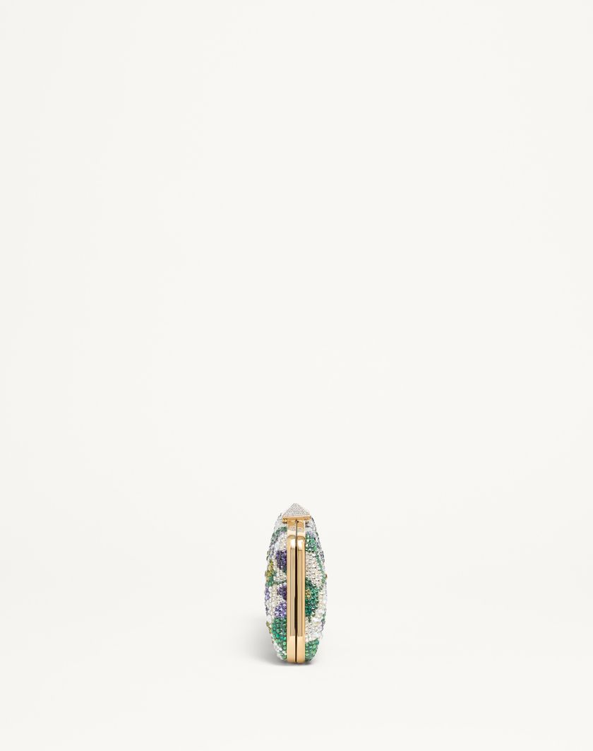 Valentino Handbags Minaudiere Carry Secrets Con Strass Motivo Floreale Per Donna In Multicolor | Valentino IT