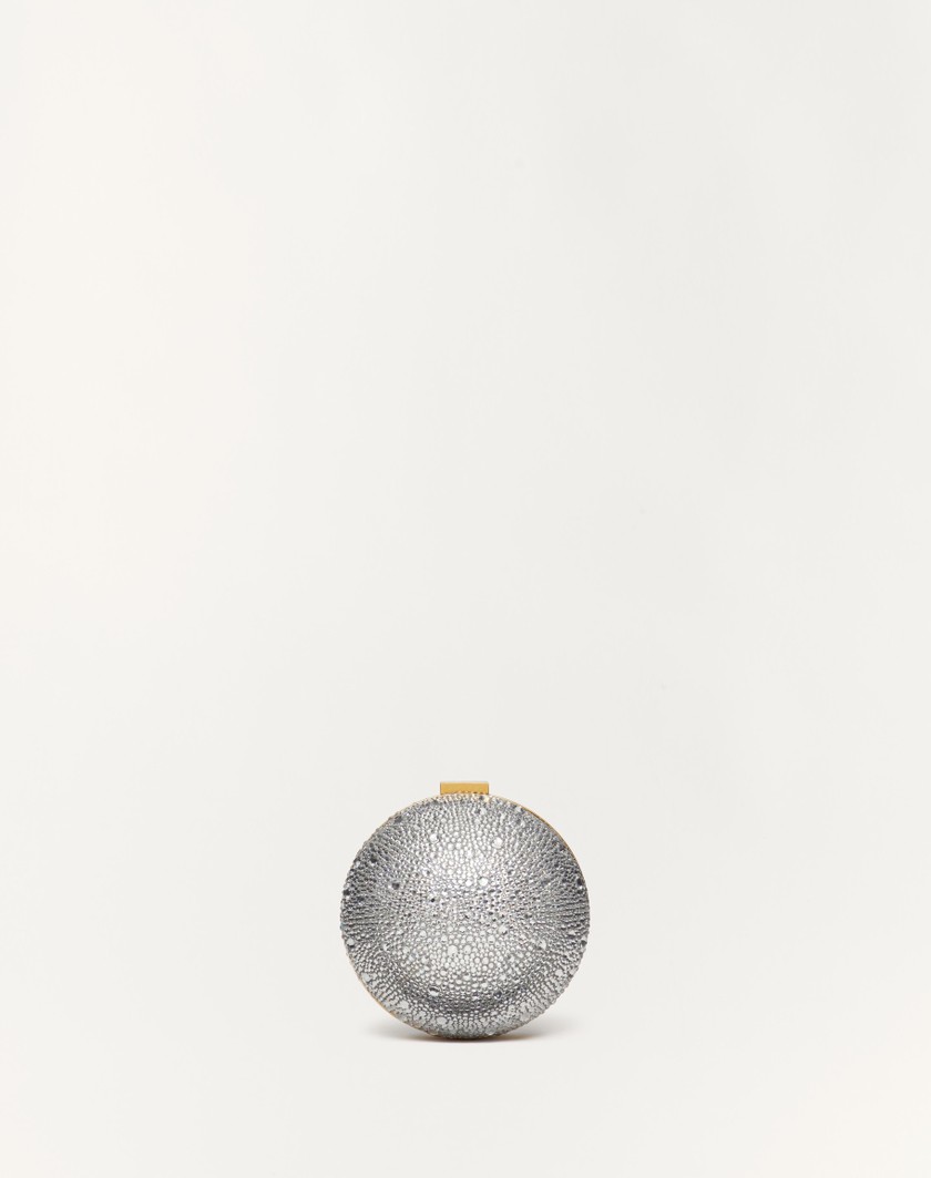 Valentino Handbags Minaudière Vlogo Signature In Metallo E Cristalli Swarovski® Per Donna In Crystal | Valentino IT