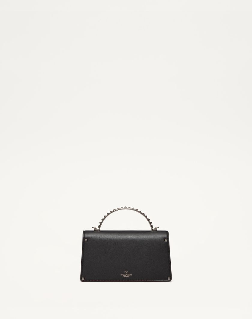 Valentino Handbags Mini Borsa A Mano Rockstud In Vitello Per Donna In Nero | Valentino IT
