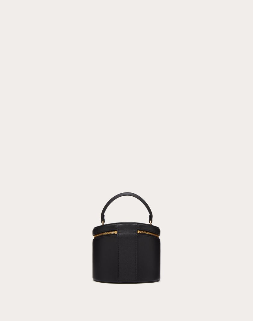 Valentino Handbags Mini Vanity Porta Gioielli Vlogo Signature In Vitello Per Donna In Nero | Valentino IT