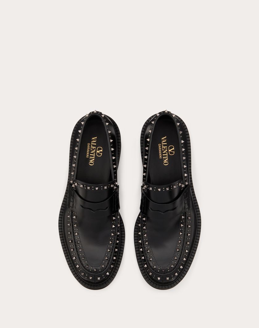 Valentino Handbags Mocassino Valentino Garavani Gentleglam In Vitello Per Uomo In Nero | Valentino IT