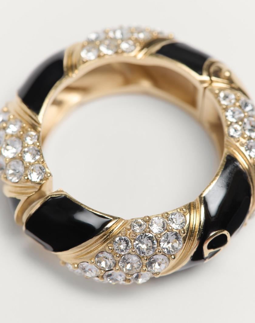 Valentino Handbags Mono Orecchino Pas Plus In Metallo Smalto E Cristalli Swarovski® Per Donna In Multicolor | Valentino IT