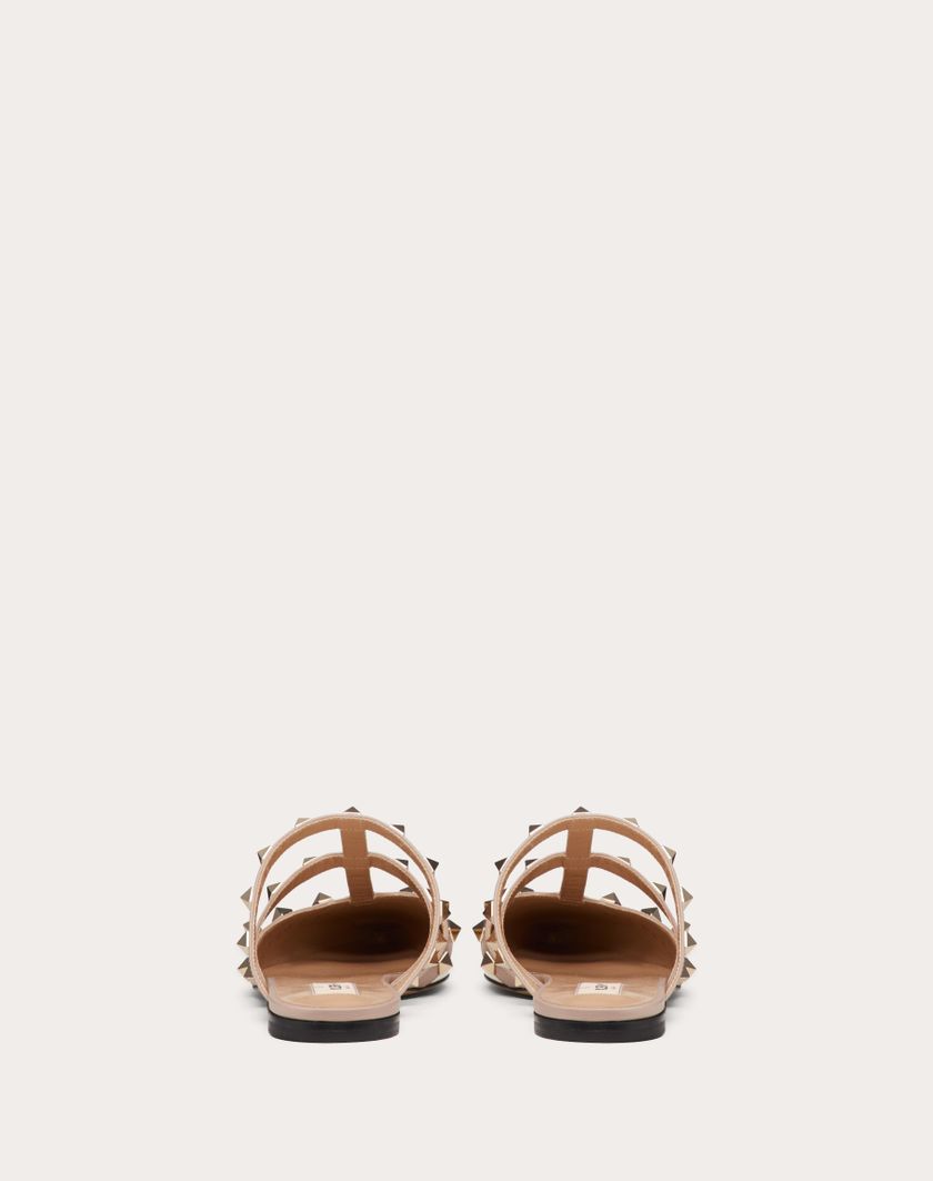 Valentino Handbags Mule Rockstud In Vernice Per Donna In Poudre | Valentino IT