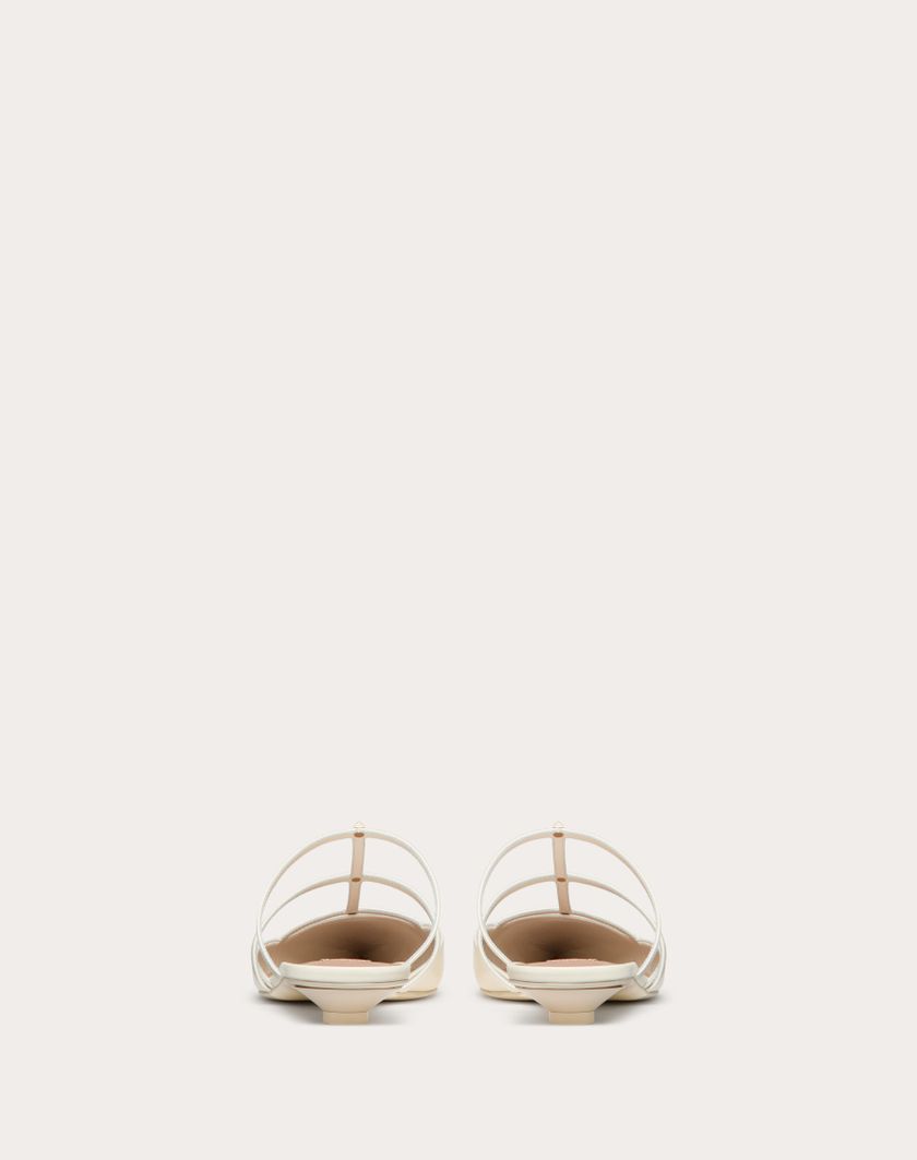 Valentino Handbags Mule Rockstud Wispy In Vitello 20mm Per Donna In Nero | Valentino IT