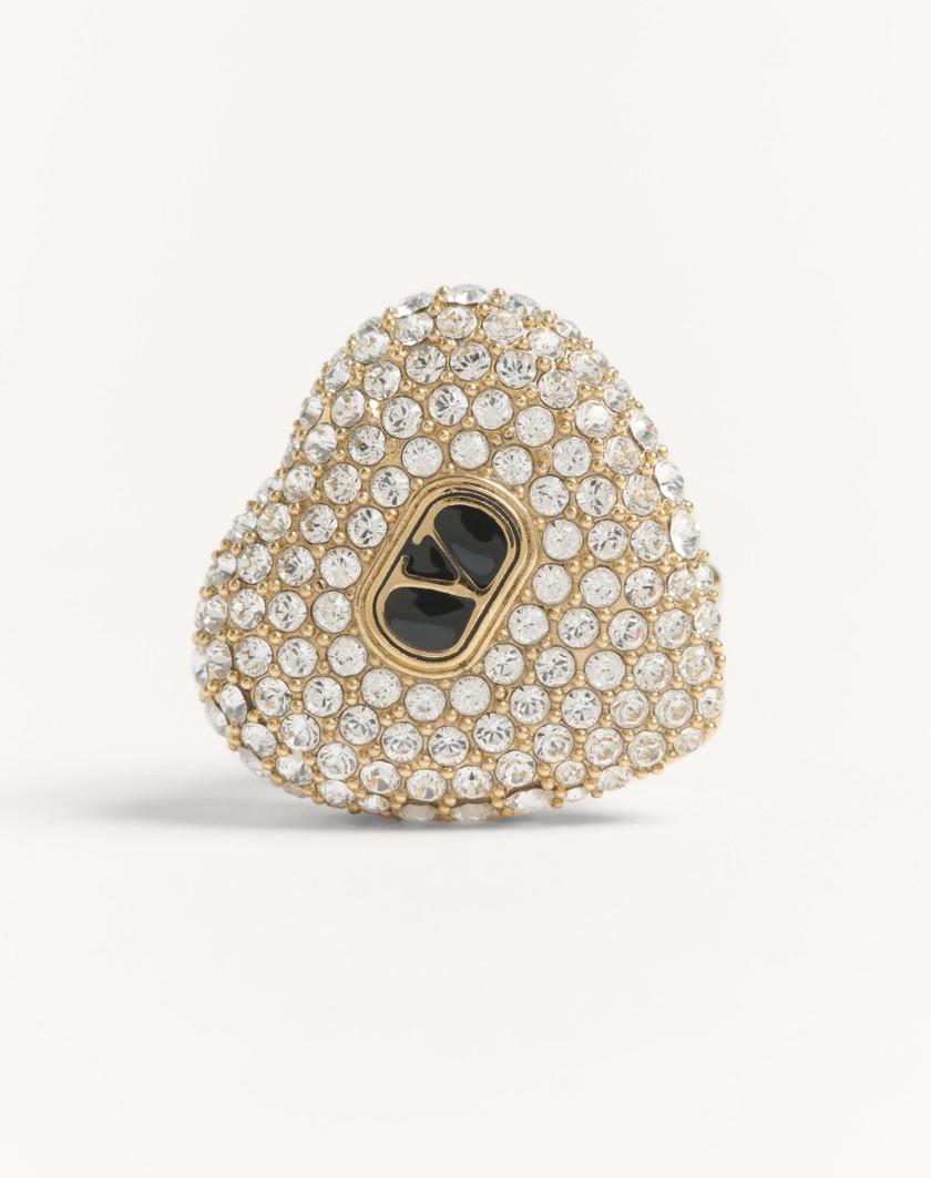 Valentino Handbags Orecchini Coeur Royal In Metallo Smalto E Cristalli Swarovski® Per Donna In Multicolor | Valentino IT