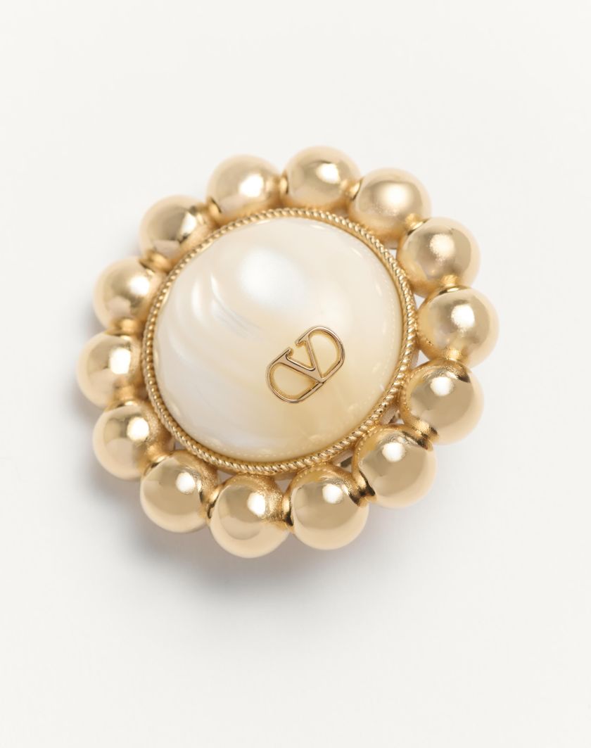 Valentino Handbags Orecchini Pas Plus In Metallo E Perla Per Donna In Multicolor | Valentino IT