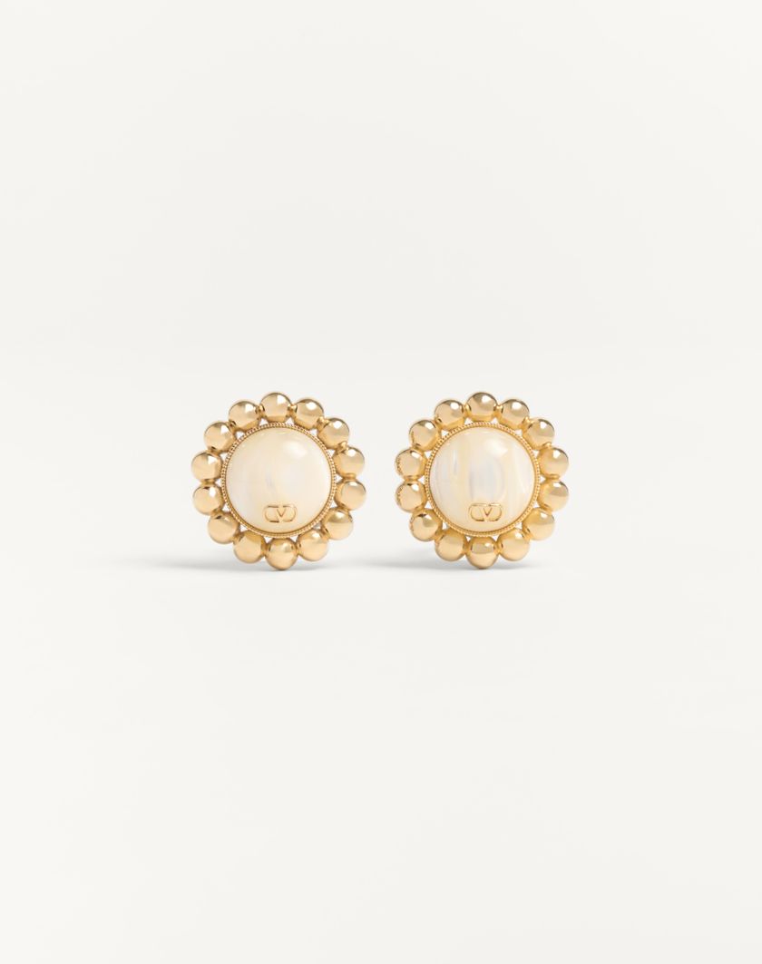 Valentino Handbags Orecchini Pas Plus In Metallo E Perla per Donna in Multicolor | Valentino IT