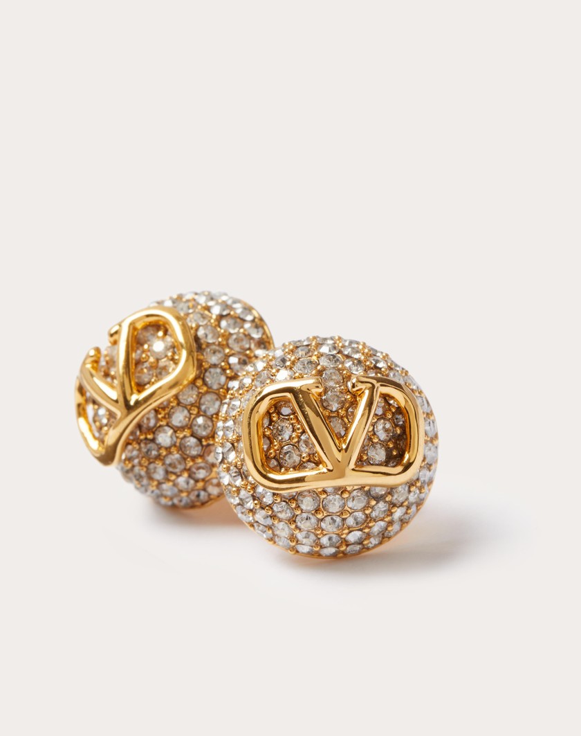 Valentino Handbags Orecchini Vlogo Signature Per Donna In Oro | Valentino IT