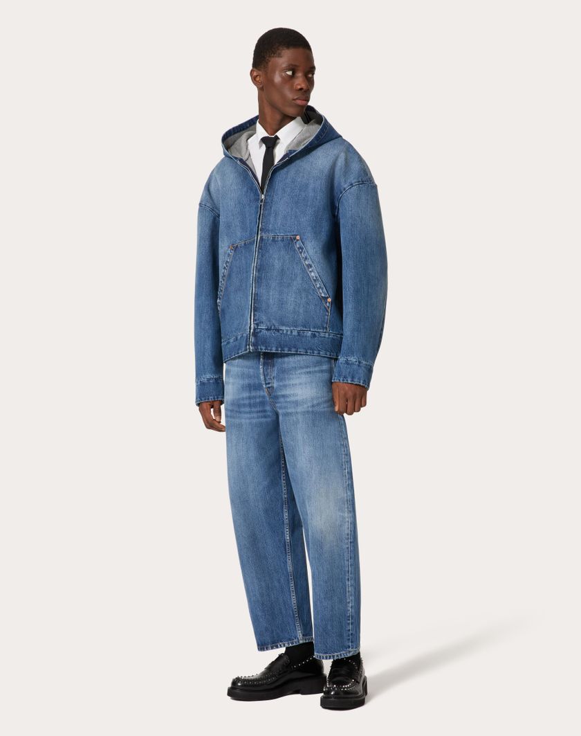 Valentino Handbags Pantalone In Denim Per Uomo In Denim | Valentino IT