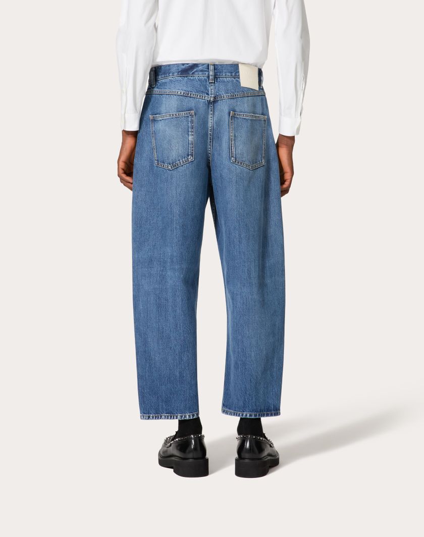 Valentino Handbags Pantalone In Denim Per Uomo In Denim | Valentino IT