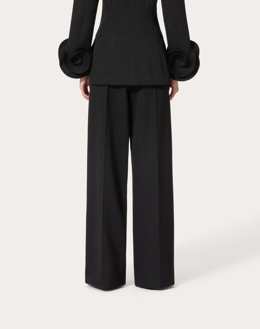 Valentino Handbags Pantalone In Grisaille Per Donna In Nero | Valentino IT