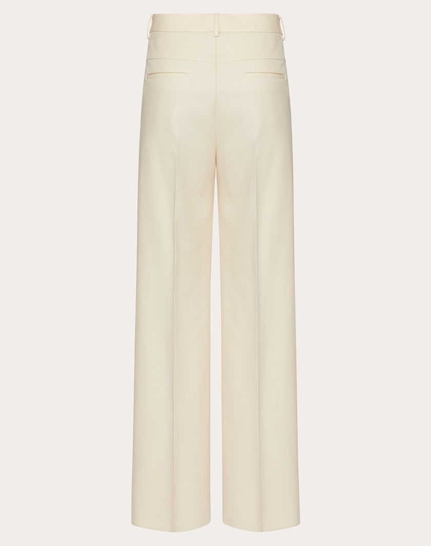 Valentino Handbags Pantalone In Lana Per Uomo In Burro | Valentino IT