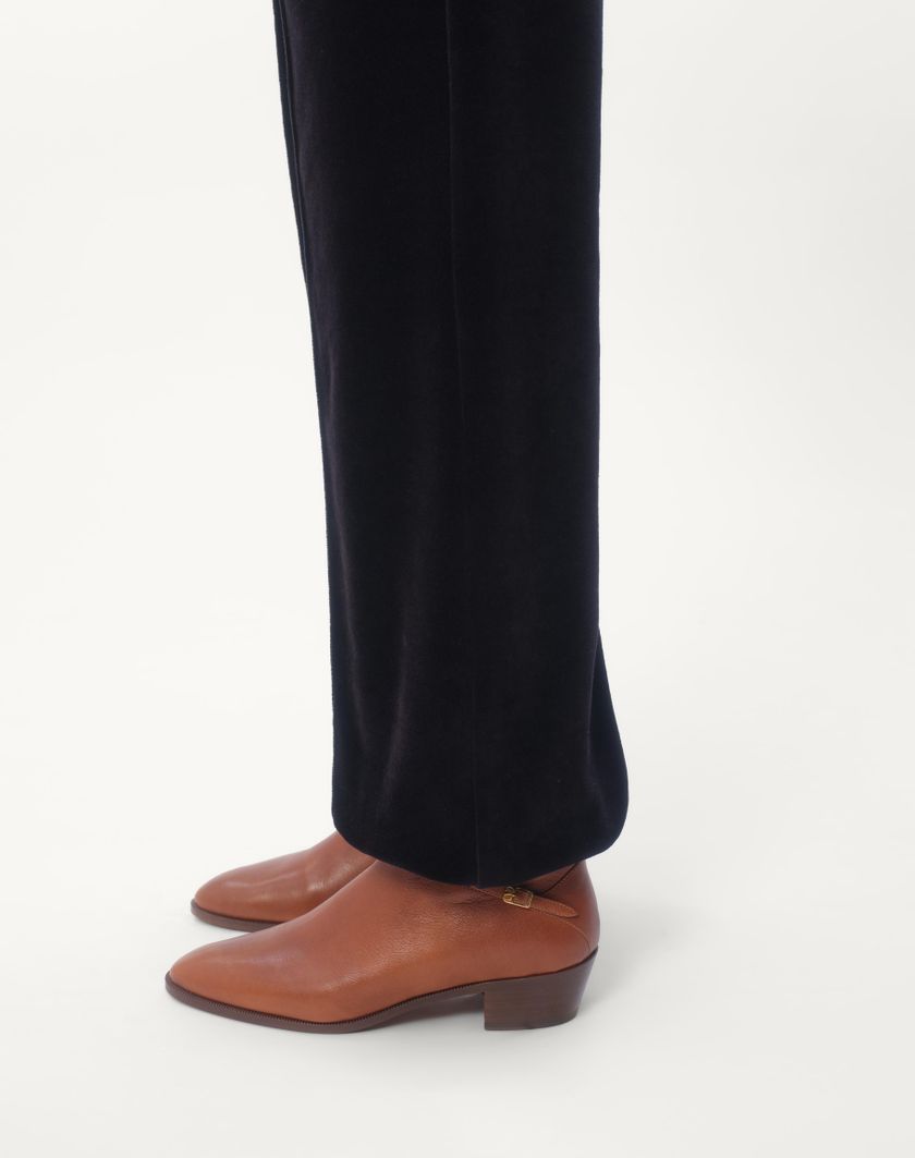 Valentino Handbags Pantaloni Da Jogging In Ciniglia Con Patch Chez Valentino Per Uomo In Nero | Valentino IT