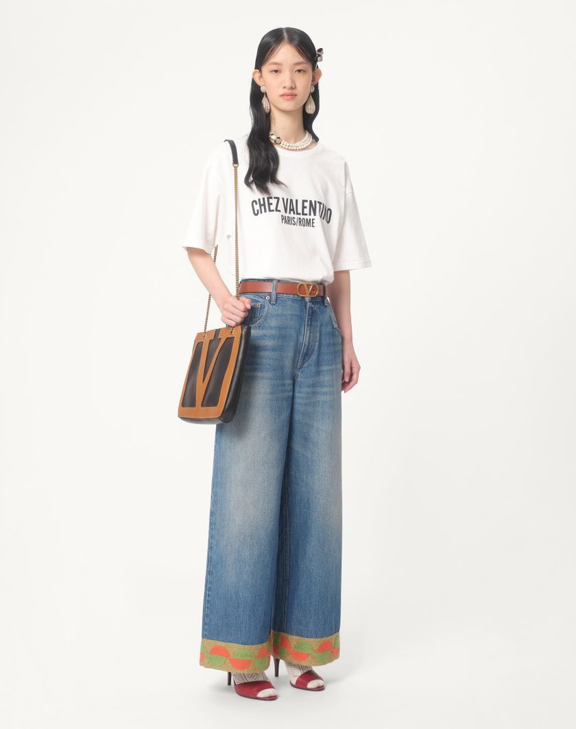 Valentino Handbags Pantaloni In Denim Per Donna In Denim | Valentino IT