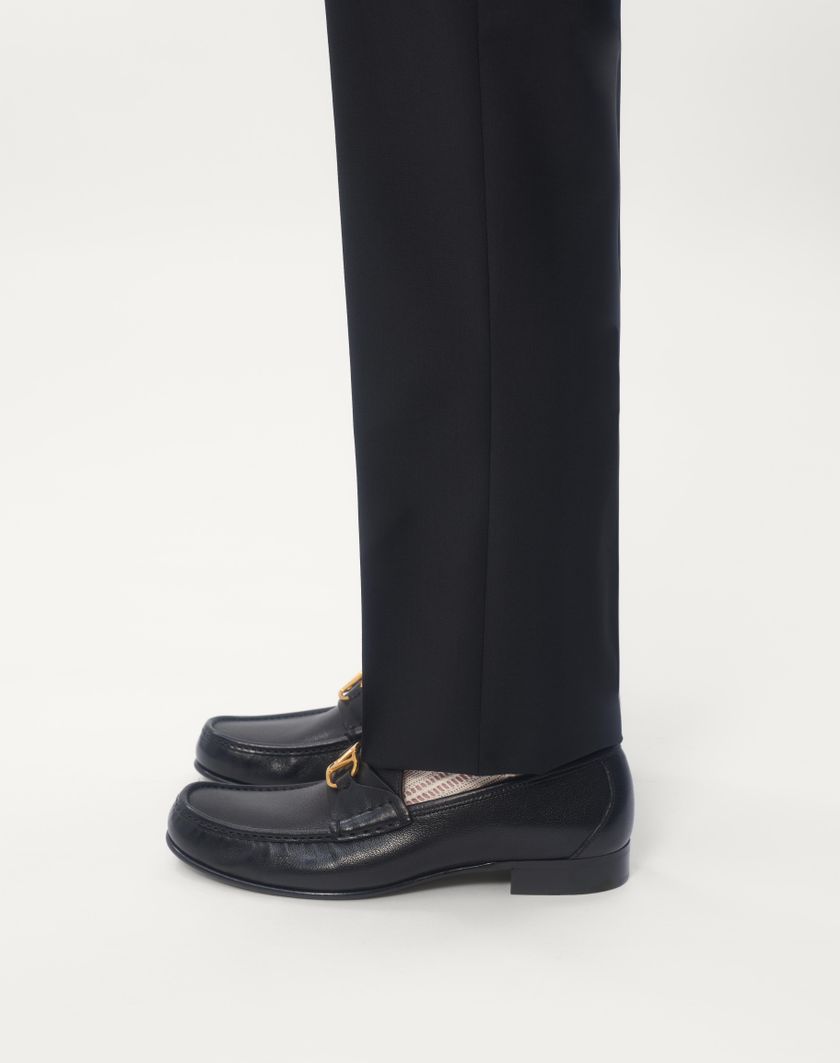 Valentino Handbags Pantaloni In Lana Per Uomo In Blu Scuro | Valentino IT