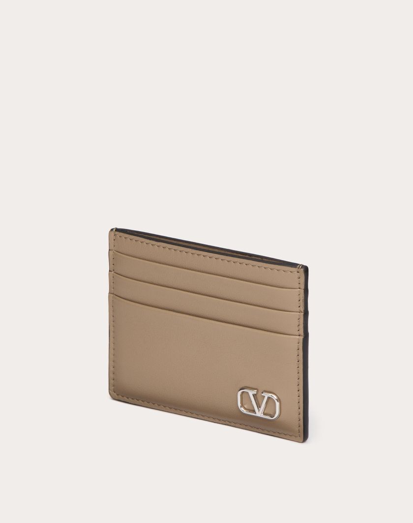 Valentino Handbags Portacarte Vlogo Signature In Vitello Per Uomo In New Chinos | Valentino IT