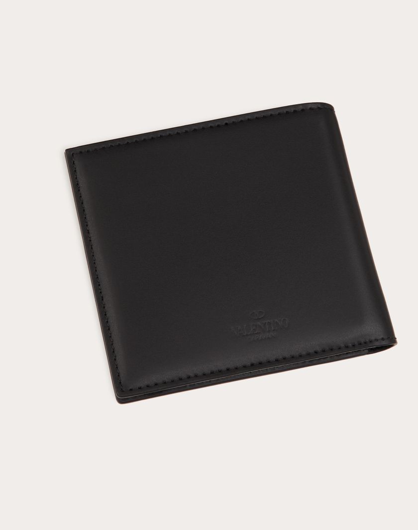 Valentino Handbags Portafoglio Vltn In Vitello Per Uomo In Nero | Valentino IT