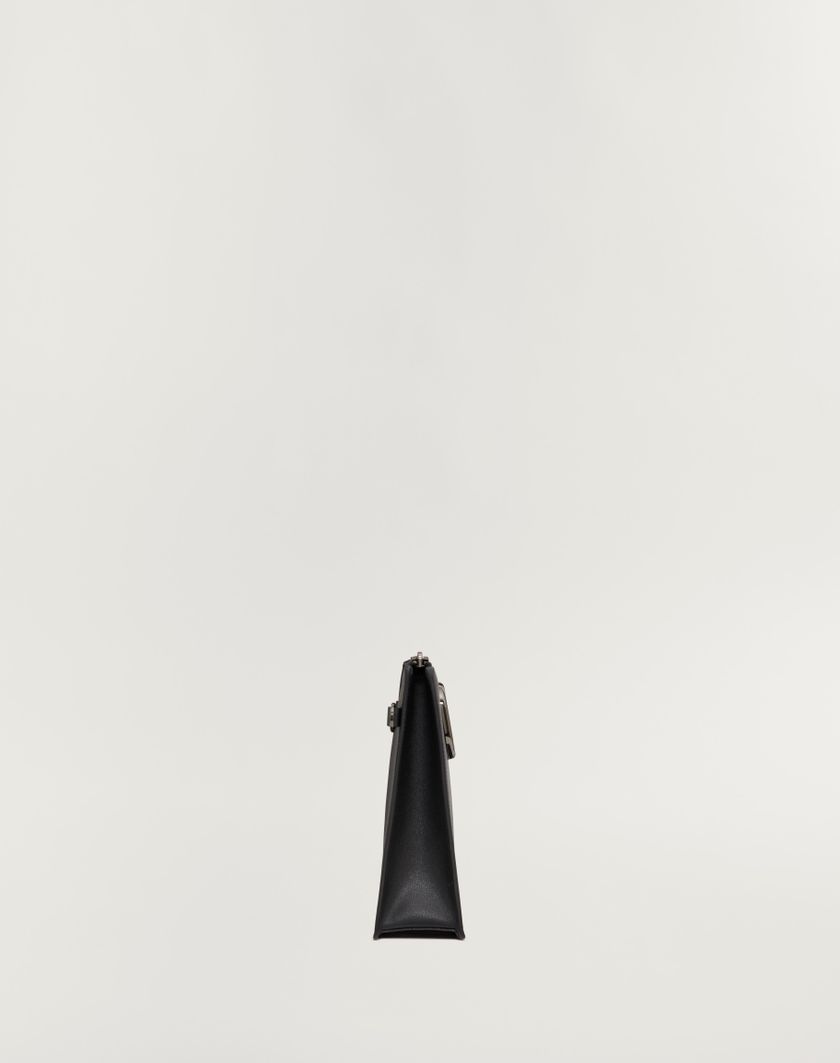 Valentino Handbags Pouch Vlogo Signature In Vitello Per Uomo In Nero | Valentino IT