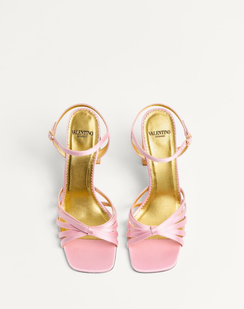 Valentino Handbags Sandalo Preshoes In Raso Con Cristalli 90mm Per Donna In Multicolor | Valentino IT