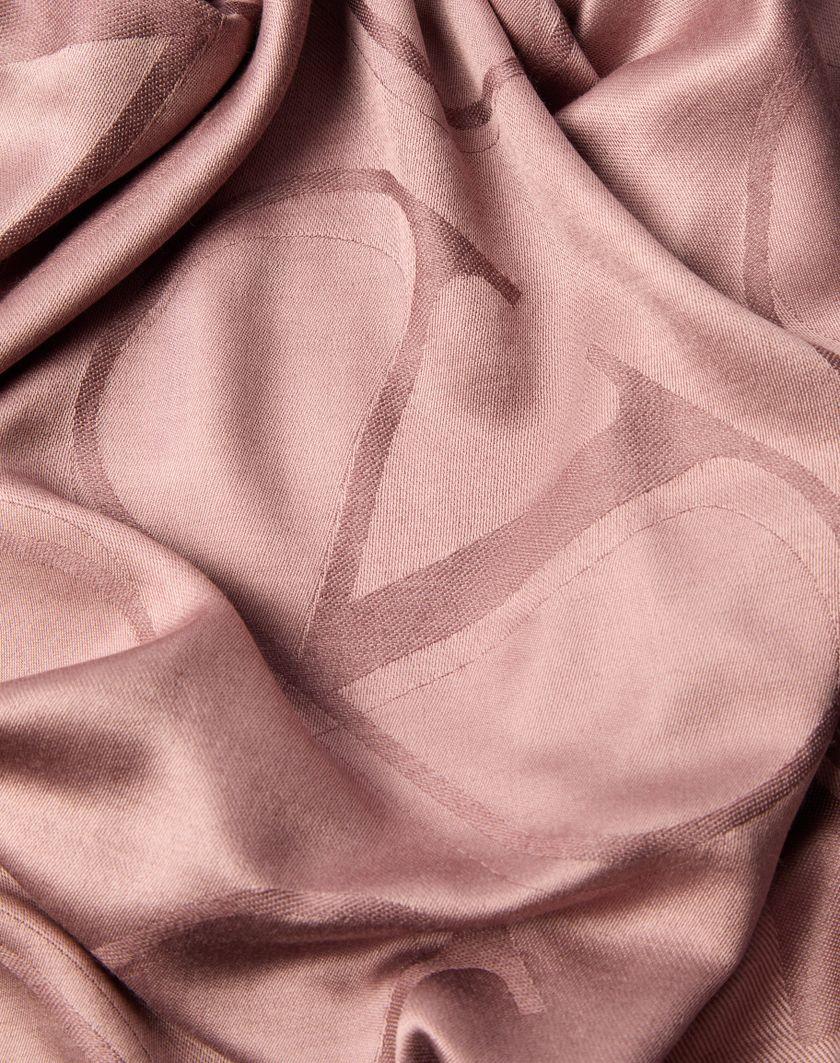 Valentino Handbags Scialle Vlogo Signature In Seta E Lana Per Donna In Rosso V. | Valentino IT