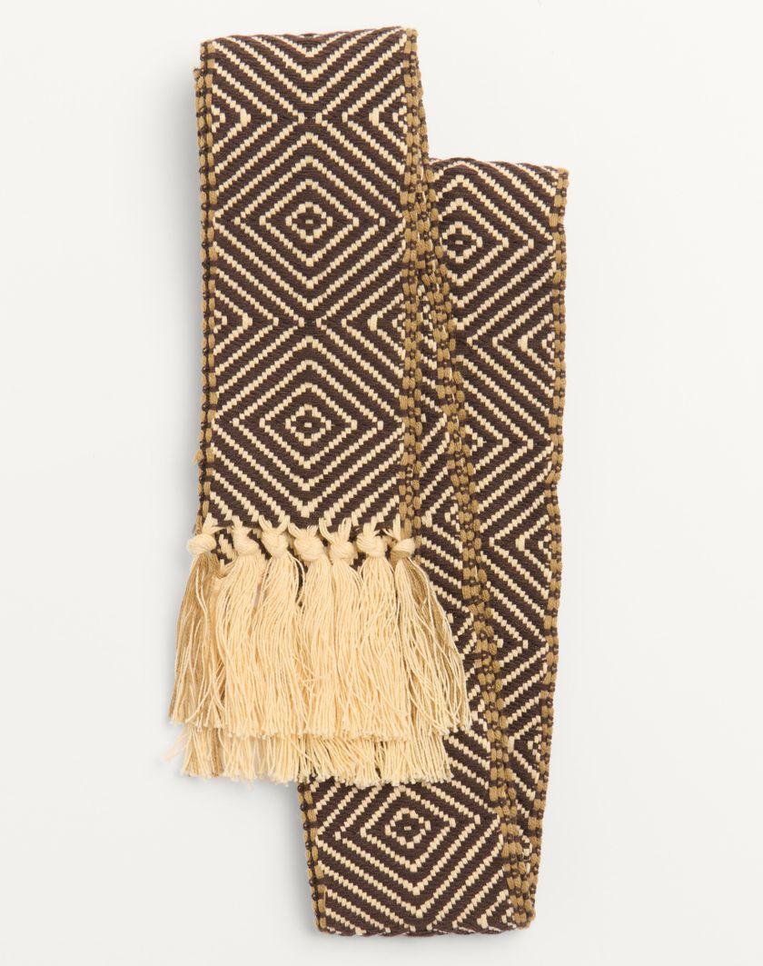 Valentino Handbags Sciarpa Antibes In Cotone Con Frange Per Uomo In Avorio/marrone | Valentino IT