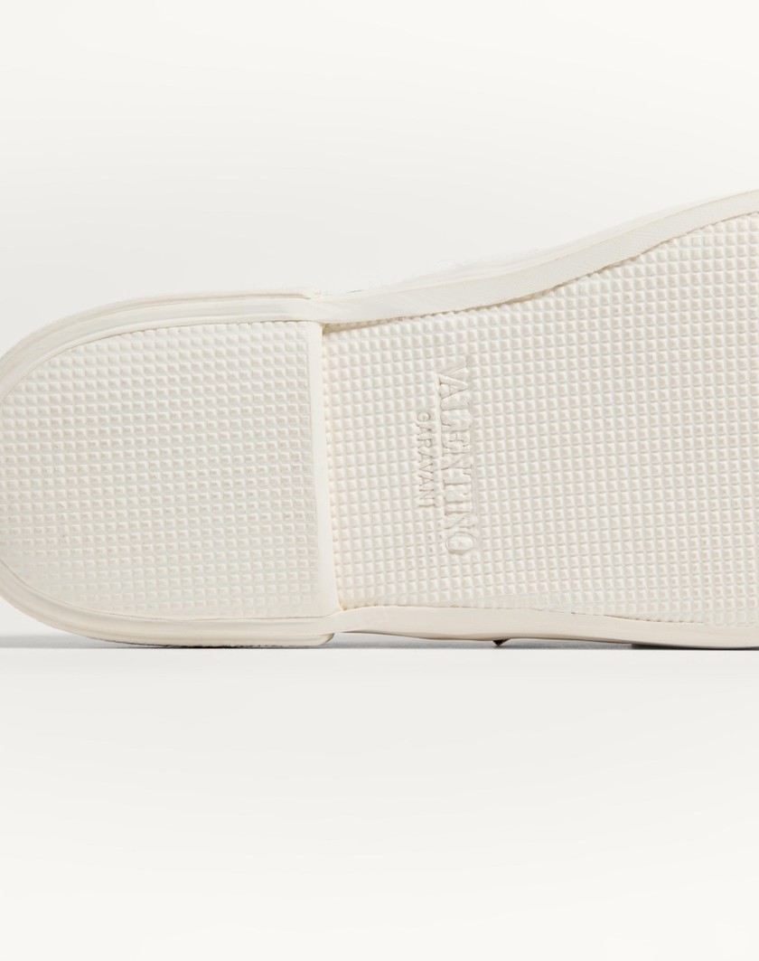 Valentino Handbags Sneaker Bay By Bay In Tessuto Jacquard Apres L'hiver Per Donna In Avorio | Valentino IT