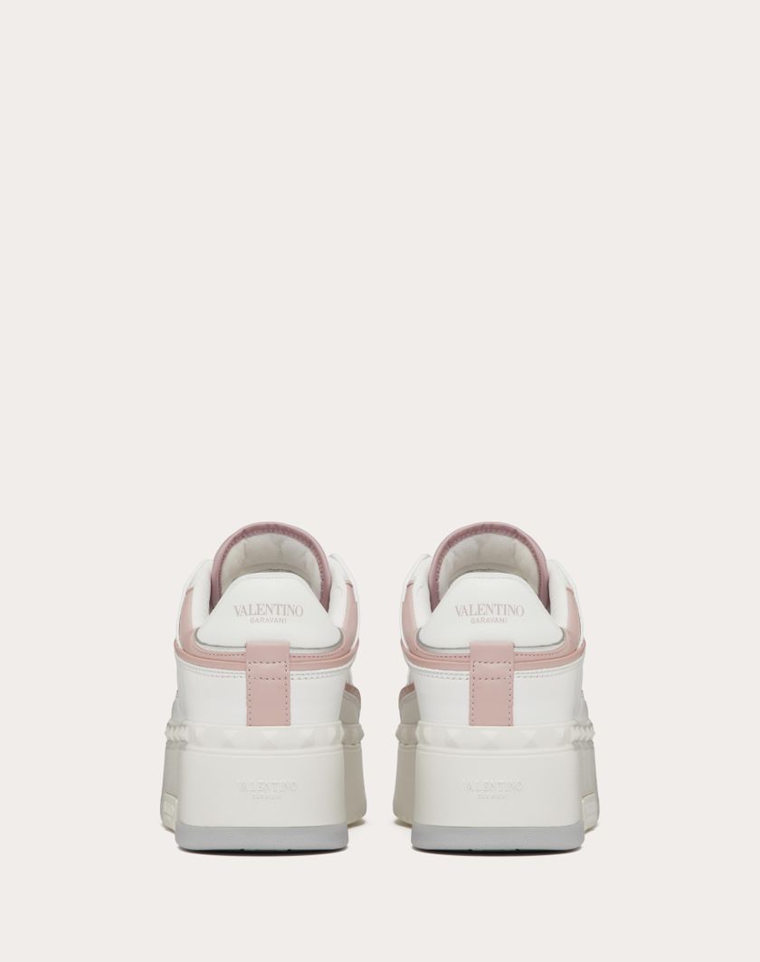 Valentino Handbags Sneaker Freedots Xl In Vitello Per Donna In Bianco/rose/silver | Valentino IT