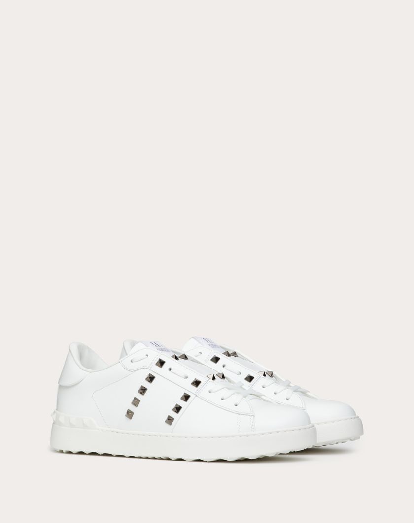 Valentino Handbags Sneaker Rockstud Untitled In Vitello Per Uomo In Nero | Valentino IT