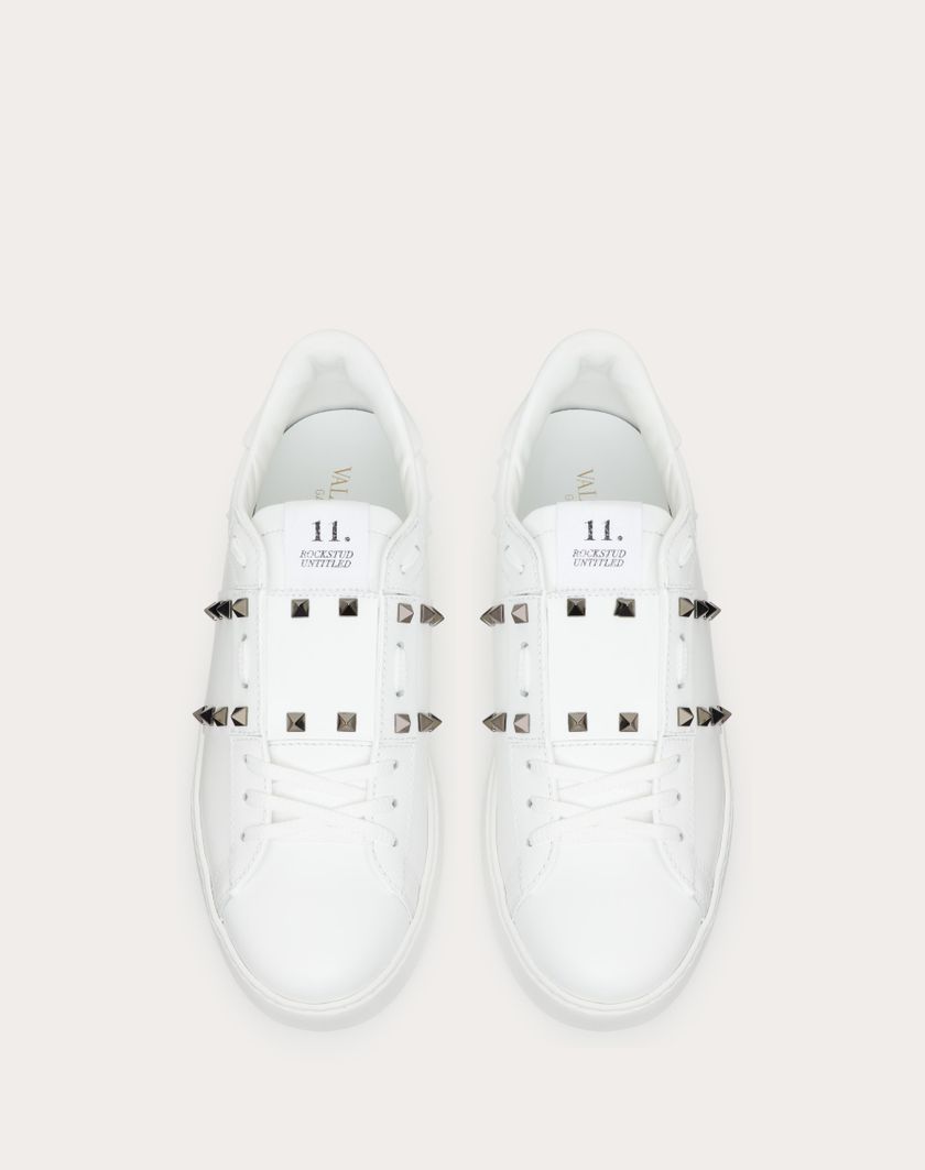 Valentino Handbags Sneaker Rockstud Untitled In Vitello Per Uomo In Nero | Valentino IT