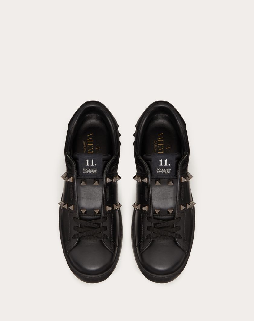 Valentino Handbags Sneaker Rockstud Untitled Noir In Vitello Per Donna In Nero | Valentino IT