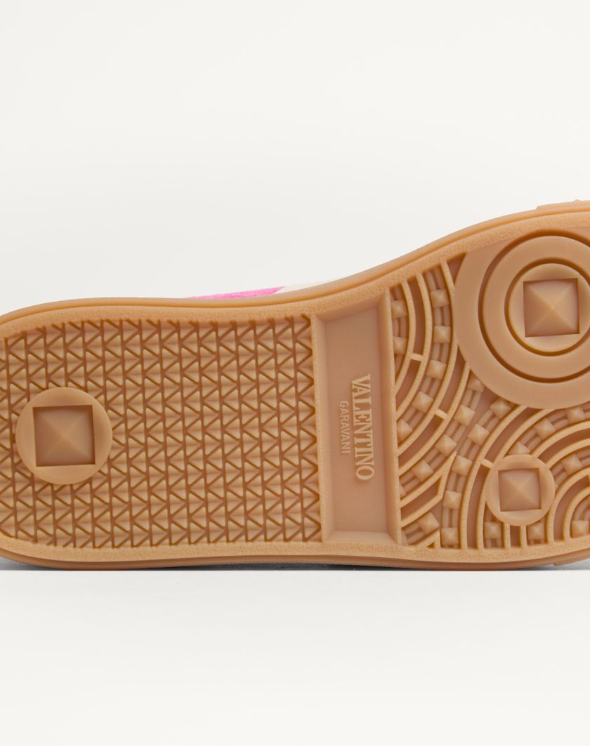 Valentino Handbags Sneaker Upvillage In Crosta Per Donna In Sweet Pink/verde/glace | Valentino IT