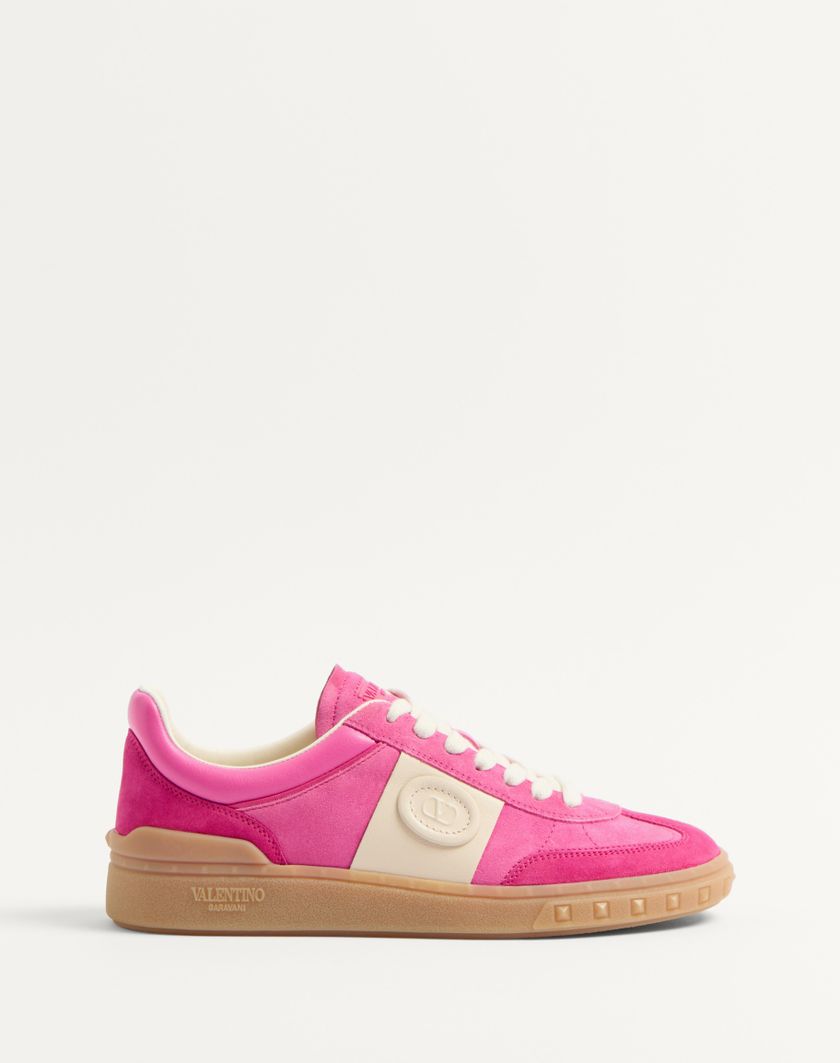Valentino Handbags Sneaker Upvillage In Crosta per Donna in Sweet Pink/verde/glace | Valentino IT