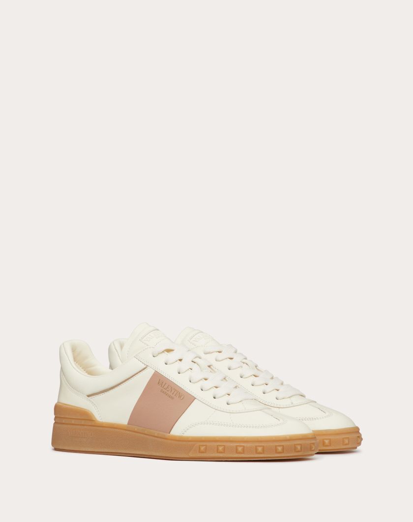 Valentino Handbags Sneaker Upvillage In Vitello Nappato Per Donna In Rose Cannelle | Valentino IT