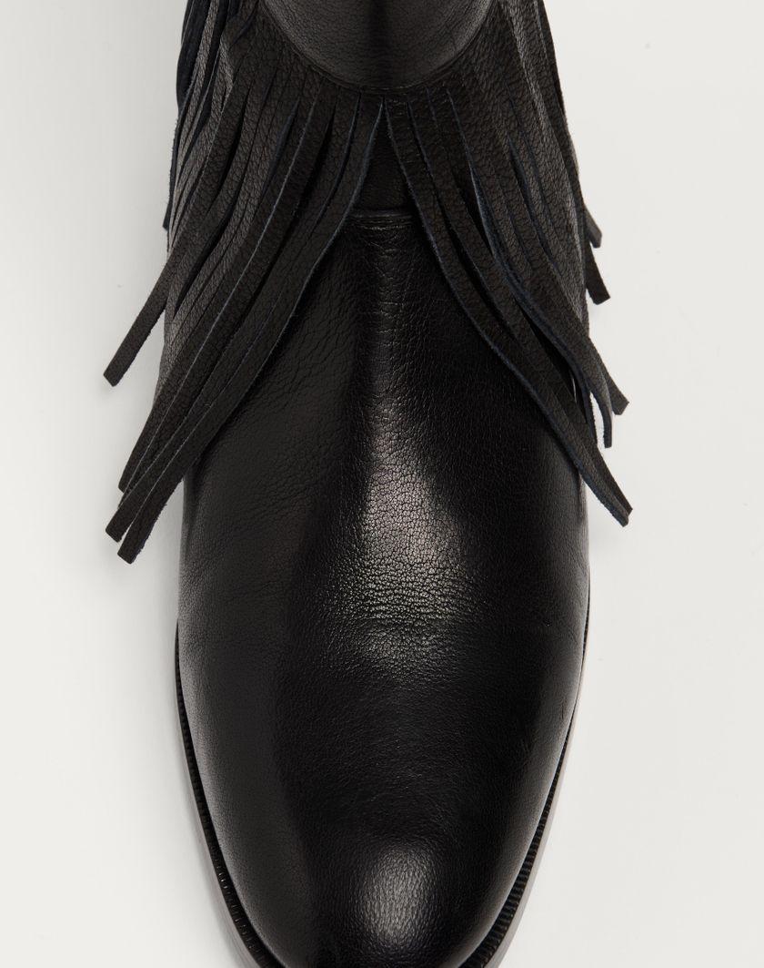 Valentino Handbags Stivaletto Pat In Bufalo Per Uomo In Nero | Valentino IT