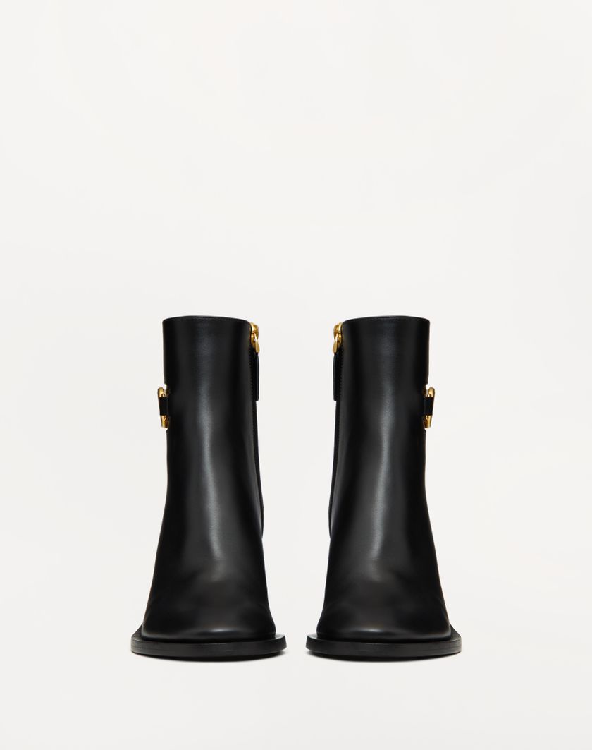 Valentino Handbags Stivaletto Vlogo Signature In Vitello 75mm Per Donna In Nero | Valentino IT