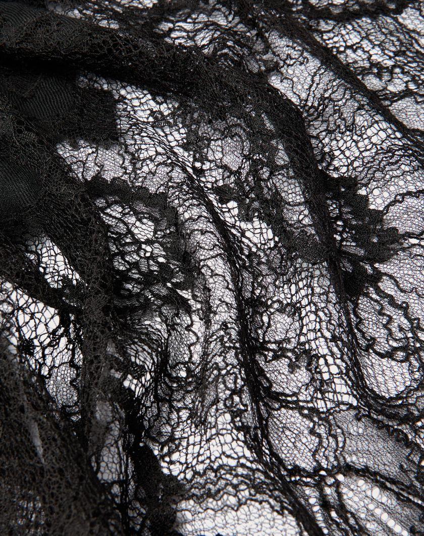 Valentino Handbags Stola Lace In Cachemire E Lana Con Dettaglio In Pizzo Per Donna In Nero | Valentino IT