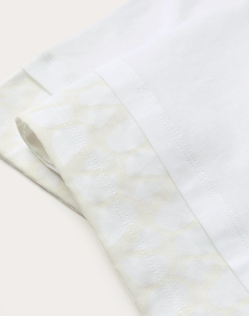 Valentino Handbags T-shirt In Cotone Con Dettaglio Toile Iconographe Per Uomo In Bianco | Valentino IT
