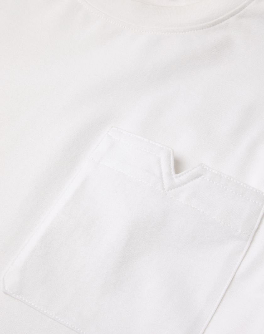 Valentino Handbags T-shirt In Cotone Con V Detail Impunturata Per Uomo In Nero | Valentino IT