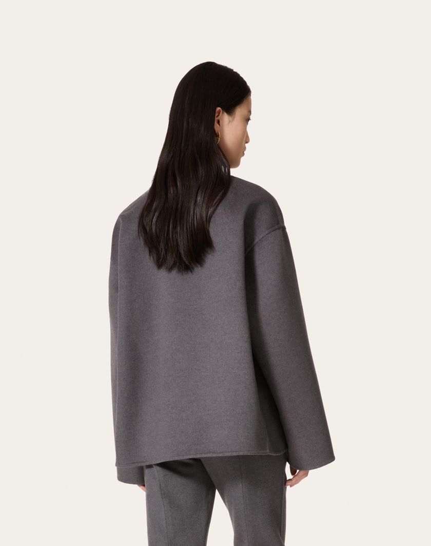 Valentino Handbags Top In Compact Drap Per Donna In Grigio Scuro | Valentino IT